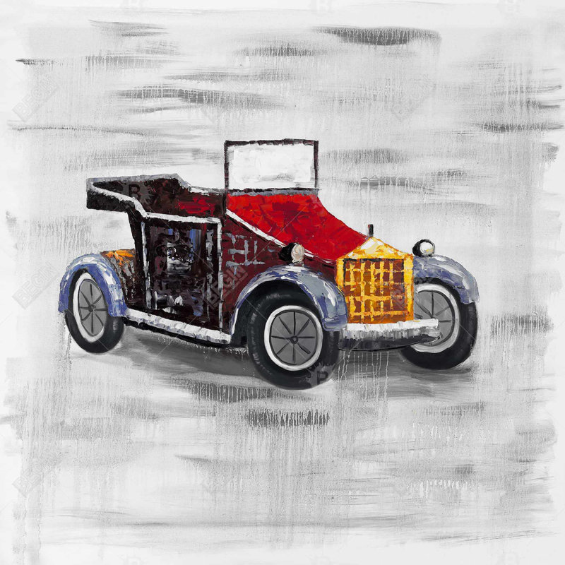 «Voiture rétro avec toit ouvrant»