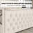 3 Pieces Classic Vintage And Contemporary Queen Bedroom Set, Cream-117320821-117320822