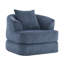 Fauteuil demi-tonneau d'appoint convertible surdimensionné rembourré-884801911
