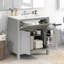 Meuble-lavabo simple 30 po avec comptoir en céramique-864304659