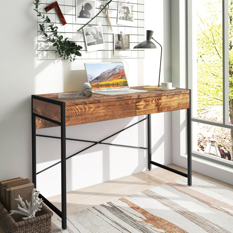 Steel, Rustic Brown