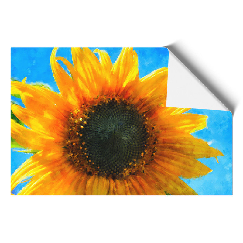 Sunflower Painting - Frameless Print, 21cm H x 30cm W x 0.1cm D