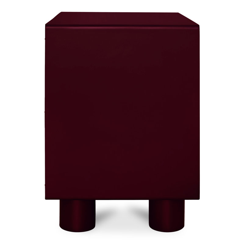 Jolene 1 - Drawer Solid Wood Nightstand