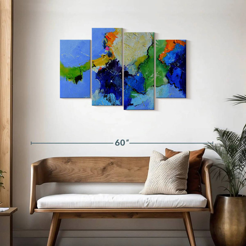 Avery, cœur bleu abstrait