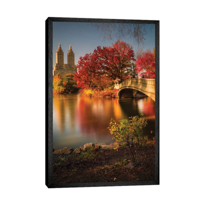Fall In Central Park by Christopher R. Veizaga - Print on Canvas