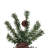 Alpine Tree With Pine Cones & Vine 4' H Artificial Pine Christmas Tree