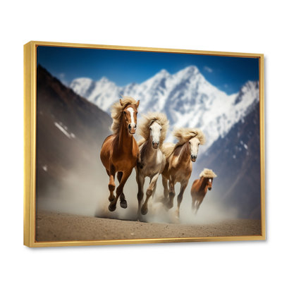 " Wild Horses Galopping In The Mountains I "