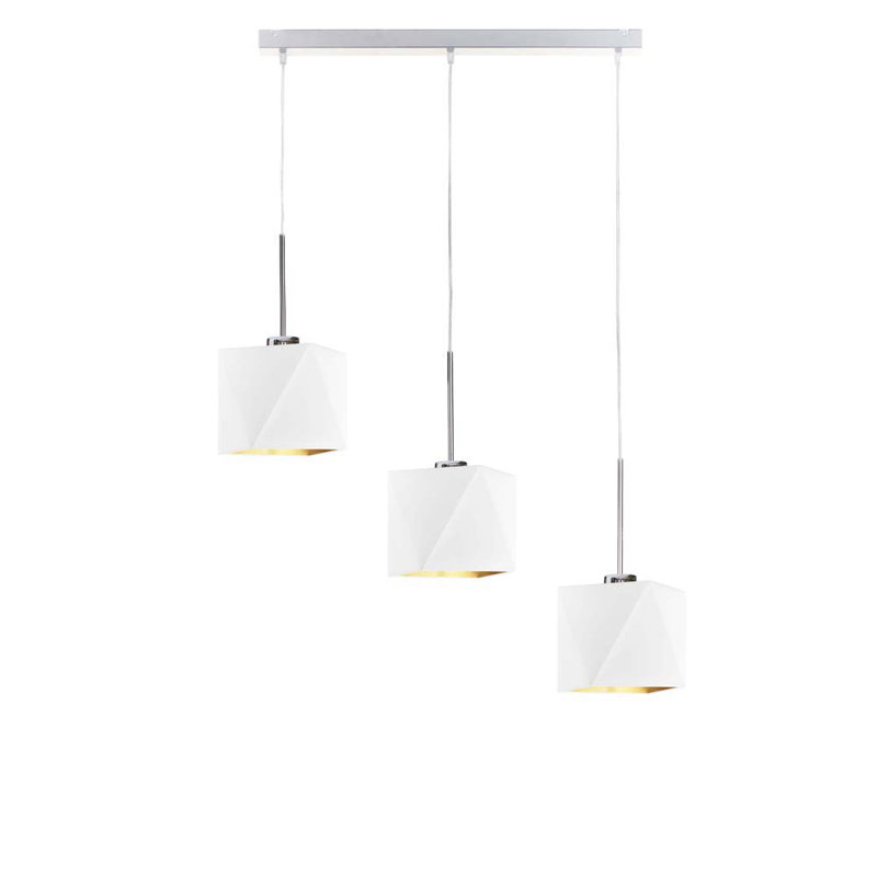 Hershel 3 - Light Kitchen Island Pendant, White
