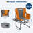 2 PCS Oversized Camping Directors Chair, Portable Folding Lawn Chairs for Adults Heavy Duty with Side Table, Outdoor Foldable Camp Chair with Pocket for Beach, Fishing, Picnic, Outdoor Foldable Camp C-809043172