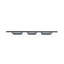 Ensemble de 2 assiettes modulaires en verre gris anthracite 12,25 po x 4 po