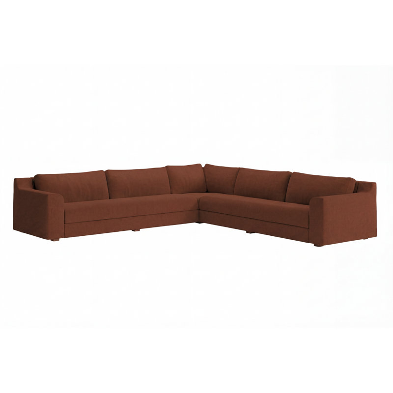Canapé modulaire de coin 126 po Elevate, Redwood Hemp Blend