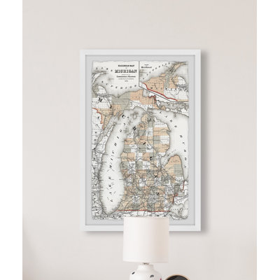 " Railroad Map Of Michigan II "