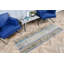 Handwoven Turkish Oushak Runner Rug in Blue for Living Room Decoration and Ideal Gift for Home