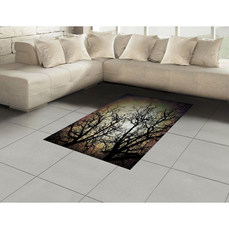 Horror High Density Long Fiber Poly Threads Decorative Area Rug Carpet, Rectangle 4' x 5'8"