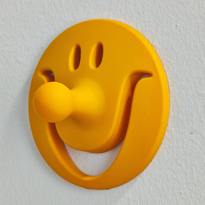 Crochet mural smiley sourire