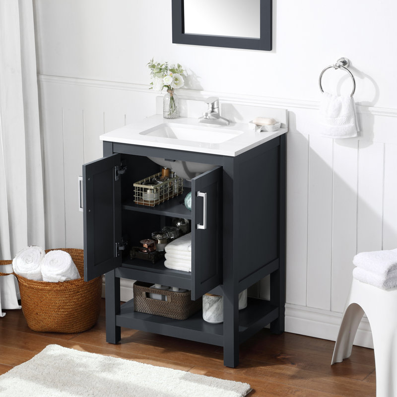 Meuble-lavabo simple l 24 po Crevan