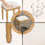 Ensemble de coiffeuse avec tabouret, 13 ampoules Hollywood et 3 modes d'éclairage pour coiffeuse, grande coiffeuse à miroir pliable en trois avec tabouret rembourré, station de charge et beaucoup de rangement-133413175