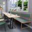 Banc rembourré en similicuir Light Luxury