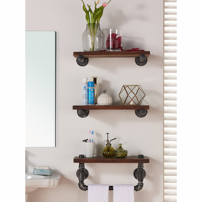 Cummington 3 Piece Solid Wood Accent Shelf