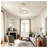 20-Inch Golden Ceiling Fan with Light - DC Reversible Motor, Remote Control Included, ETL Listed