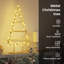 Metal Christmas Tree with Stand Gold Powder-coated steel-1712149303