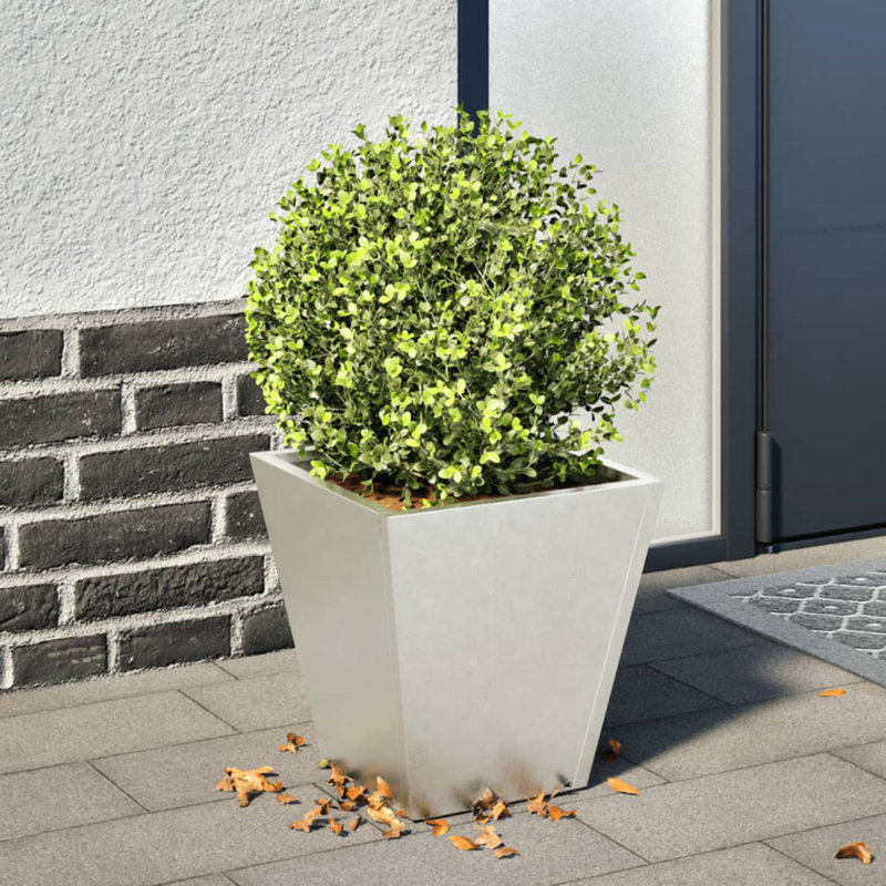 Chaely Metal Planter, 11.81" H x 11.81" W x 11.81" D, Green, 1