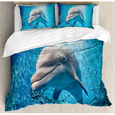 Sea Animals Coastal Duvet Cover