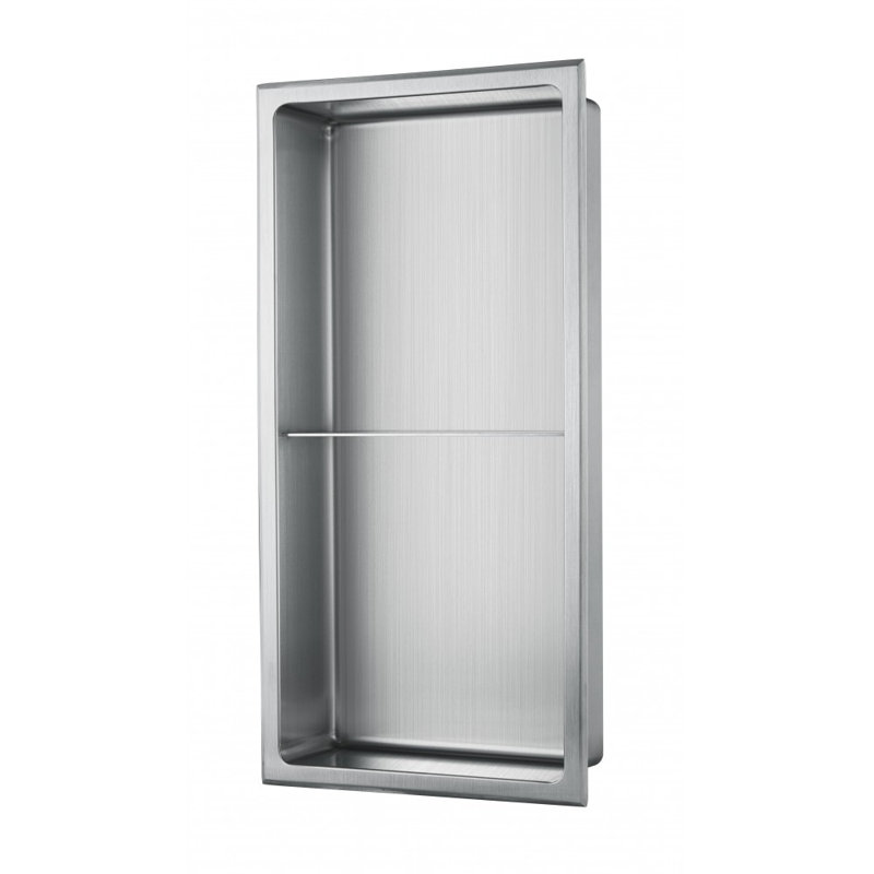 Niche de douche à double section, Acier inoxydable