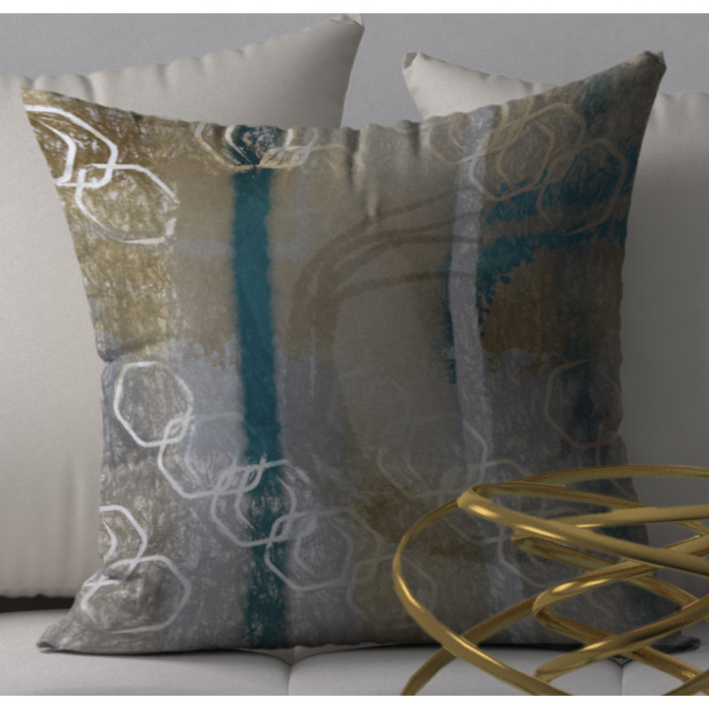 Housse de coussin carrée vive et insert, 18 po x 18 po