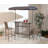 Islam Dakota Fields Bar Set with Polyrattan Outer Material