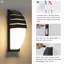Perlita Black outdoor wall light