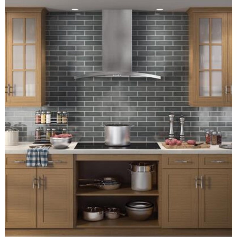 30" Wall-Mount Chimney Hood, 3.13" H x 35.88" W x 18.88" D