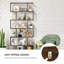 Nafeeza 192cm H x 80cm W Geometric Bookcase-1548205100-1548205101