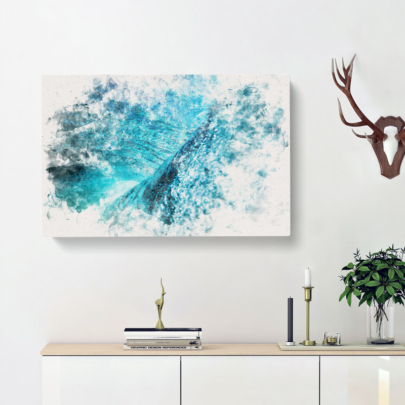 Beautiful Wave - Wrapped Canvas, 40cm H x 60cm W x 3cm D