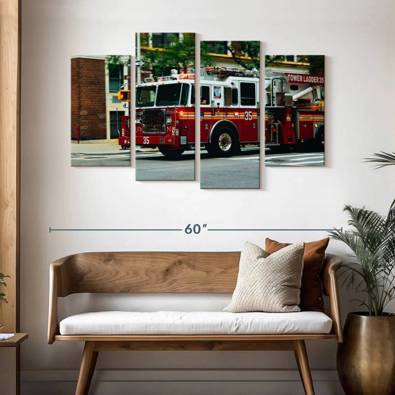 Camion de pompier Mehar NYC, H 32 po x l 52 po