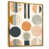 Toile avec cadre flottant or