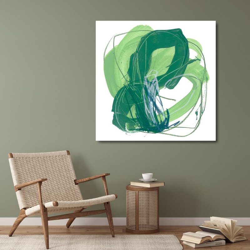 «Ivy Bronx Vess, June» par Erica Gallery, reproduction d'art sur toile titrée: Schéma de jade, H 28 po x l 28 po