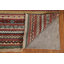 Tapis oriental rayé Gabbeh Kashkoli fait à la main 7 x 10