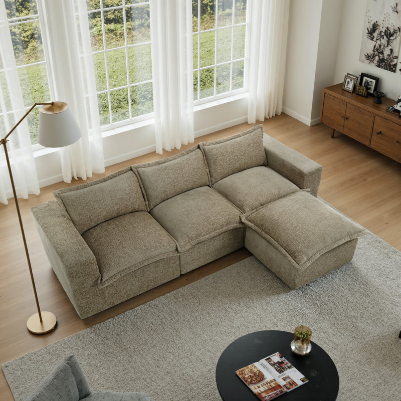 4 Seater Seating Component, Camel