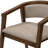 Urquhart 5-Piece Modern Farmhouse Wood Dining Set With Double V Trestle Table And Upholstered Armchairs-123820440-123820441