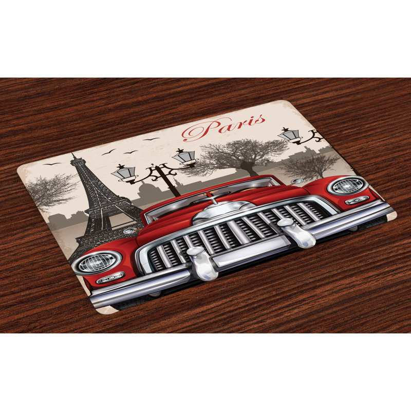 Kobe Landscape Parisian City Scenery Placemat