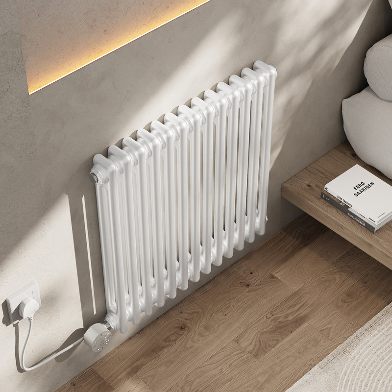 Vertical Standard Radiator, White, 60cm H x 60.5cm W x 12.8cm D