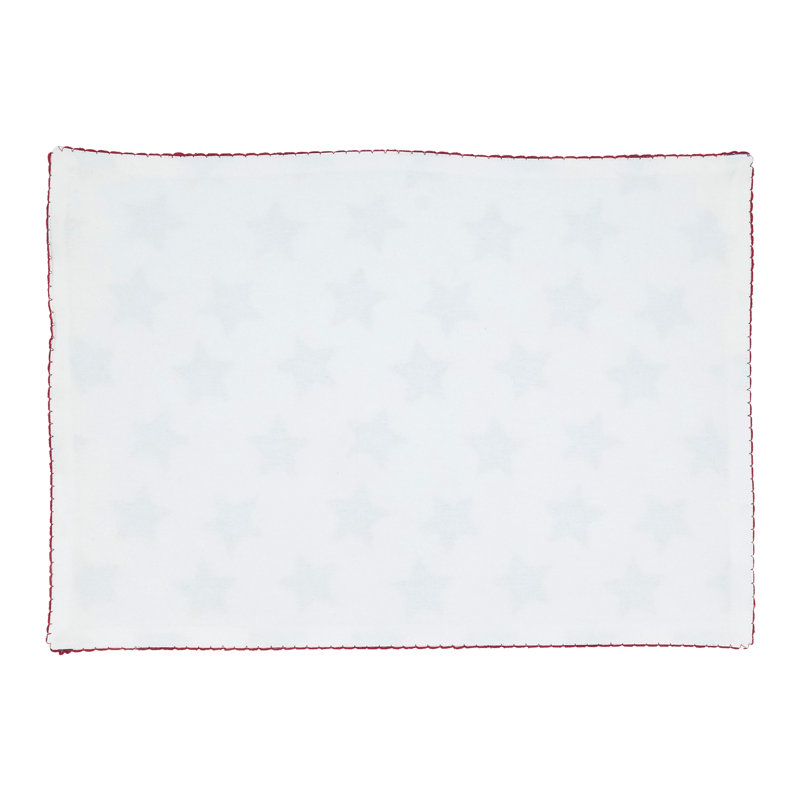 Napperon Whipstitch Stars (ensemble de 4) - Linge de table Americana Star