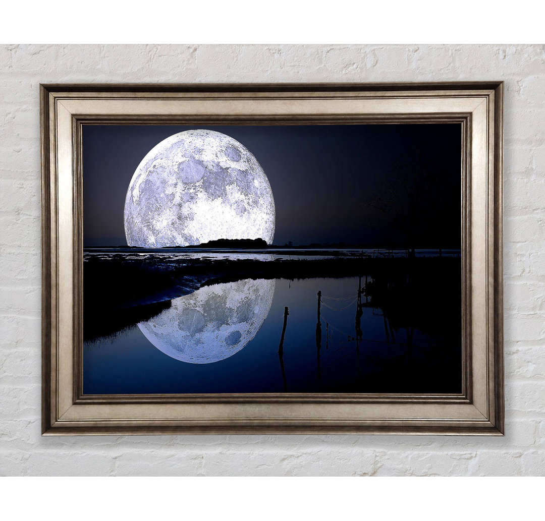 Vollmond-Reflexion - Druck