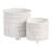 Charmayne Stoneware Ceramic Planter Set with Textured Design and Footed Base - Set of 2-1208997732