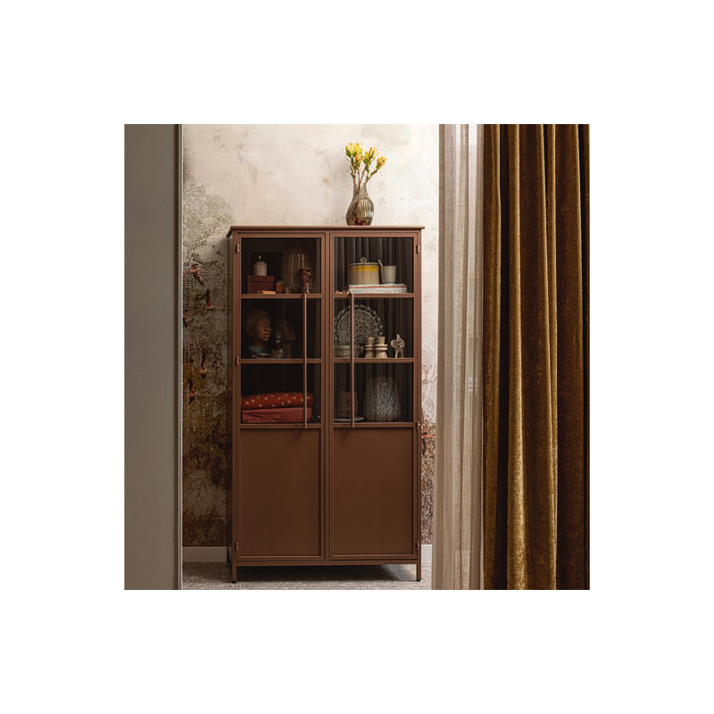 Exhibit Display Cabinet, Tan