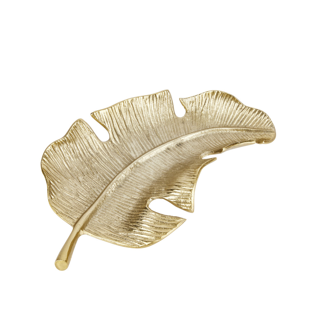 B&Q - Artesà Cast Aluminium Gold Leaf Plate - Image 2