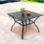 Tables de patio rustiques avec structure en acier au design rétro, multi-scène