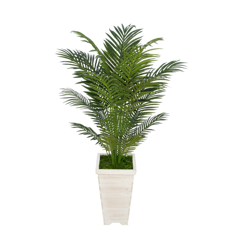 Palmier artificiel 36 "dans un vase décoratif, blanc