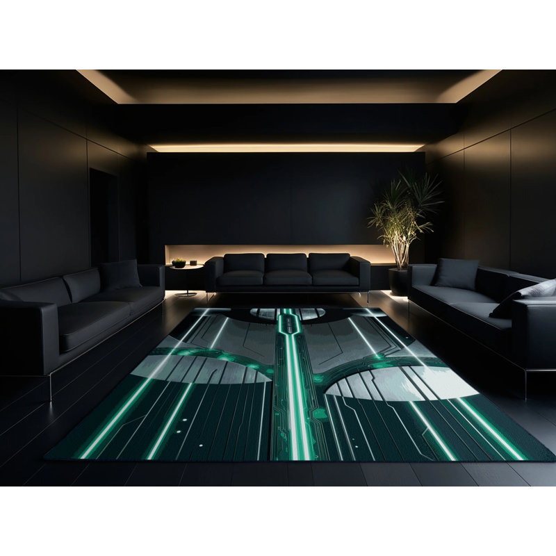 Warp Matrix Rug, Rectangle 6' x 9'